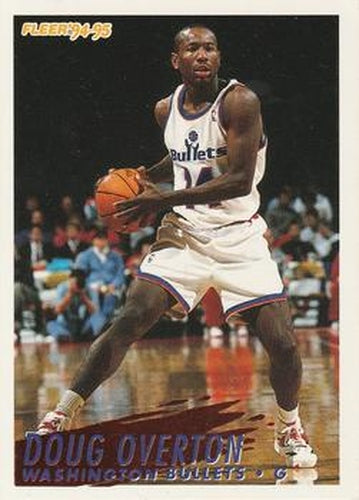 #383 Doug Overton - Washington Bullets - 1994-95 Fleer Basketball