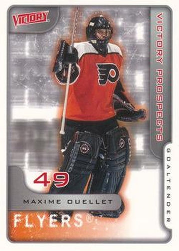 #383 Maxime Ouellet - Philadelphia Flyers - 2001-02 Upper Deck Victory Hockey