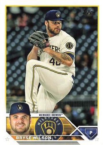 #383 Bryse Wilson - Milwaukee Brewers - 2023 Topps Baseball