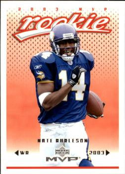 #384 Nate Burleson - Minnesota Vikings - 2003 Upper Deck MVP Football