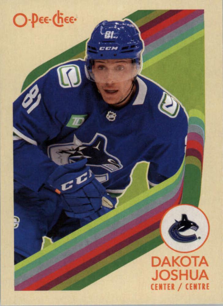 #384 Dakota Joshua - Vancouver Canucks - 2023-24 O-Pee-Chee - Retro Hockey