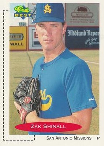 #384 Zak Shinall - San Antonio Missions - 1991 Classic Best Baseball