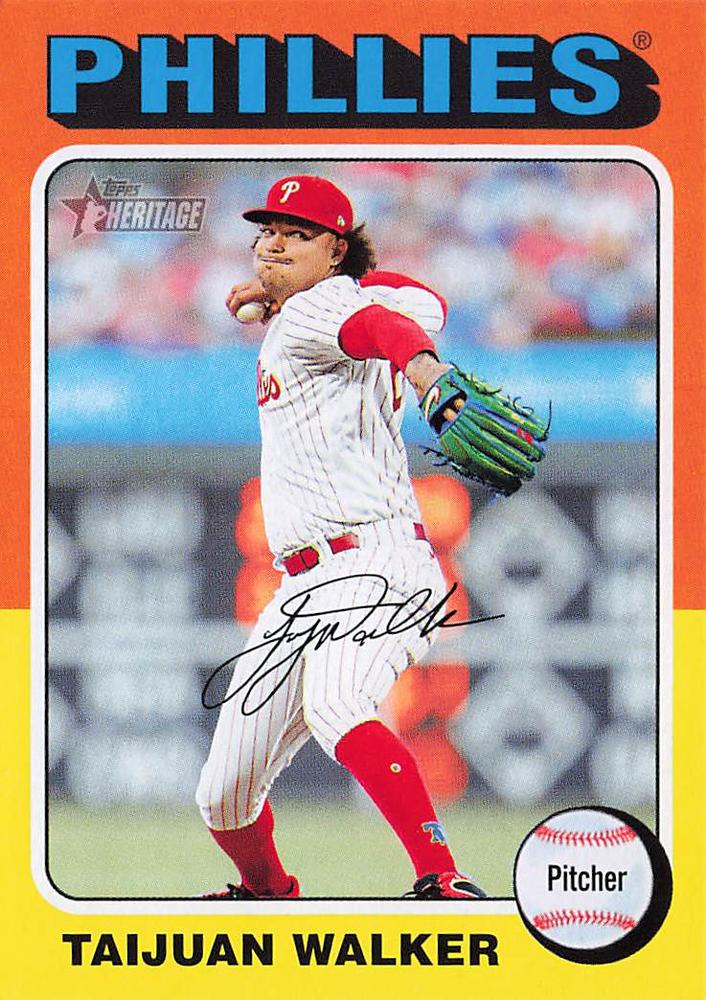 #384 Taijuan Walker - Philadelphia Phillies - 2024 Topps Heritage Baseball