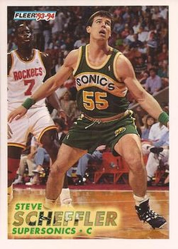#385 Steve Scheffler - Seattle SuperSonics - 1993-94 Fleer Basketball