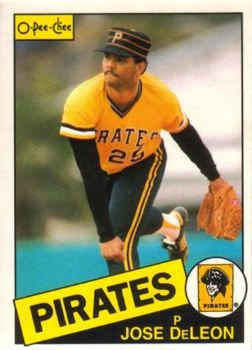 #385 Jose DeLeon - Pittsburgh Pirates - 1985 O-Pee-Chee Baseball