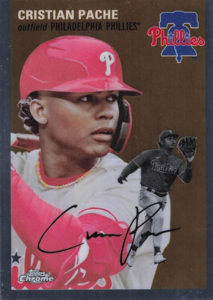 #385 Cristian Pache - Philadelphia Phillies - 2023 Topps Chrome Platinum Anniversary Baseball
