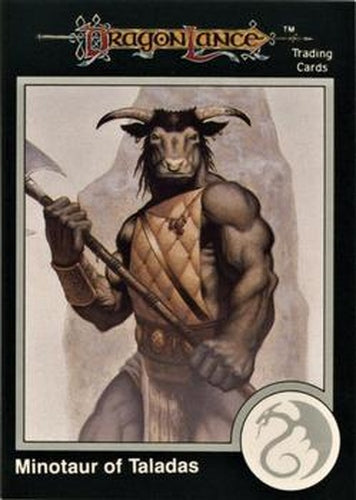 #385 Minotaur of Taladas - 1991 TSR Advanced Dungeons & Dragons - Silver