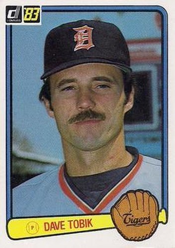 #385 Dave Tobik - Detroit Tigers - 1983 Donruss Baseball
