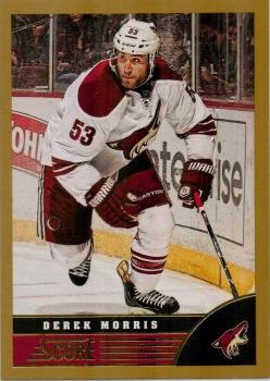#385 Derek Morris - Phoenix Coyotes - 2013-14 Score - Gold Hockey