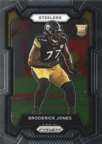#385 Broderick Jones - Pittsburgh Steelers - 2023 Panini Prizm Football
