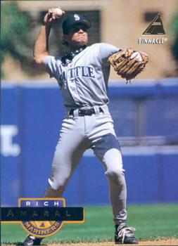 #386 Rich Amaral - Seattle Mariners - 1994 Pinnacle Baseball