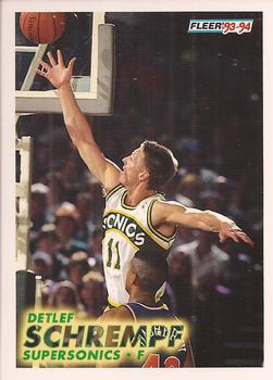 #386 Detlef Schrempf - Seattle SuperSonics - 1993-94 Fleer Basketball