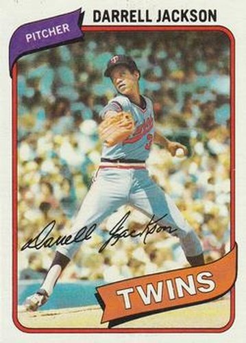 #386 Darrell Jackson - Minnesota Twins - 1980 Topps Baseball