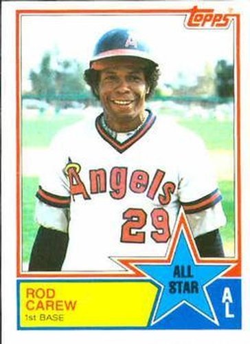 #386 Rod Carew - California Angels - 1983 Topps Baseball