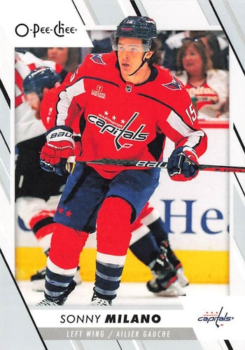 #386 Sonny Milano - Washington Capitals - 2023-24 O-Pee-Chee Hockey