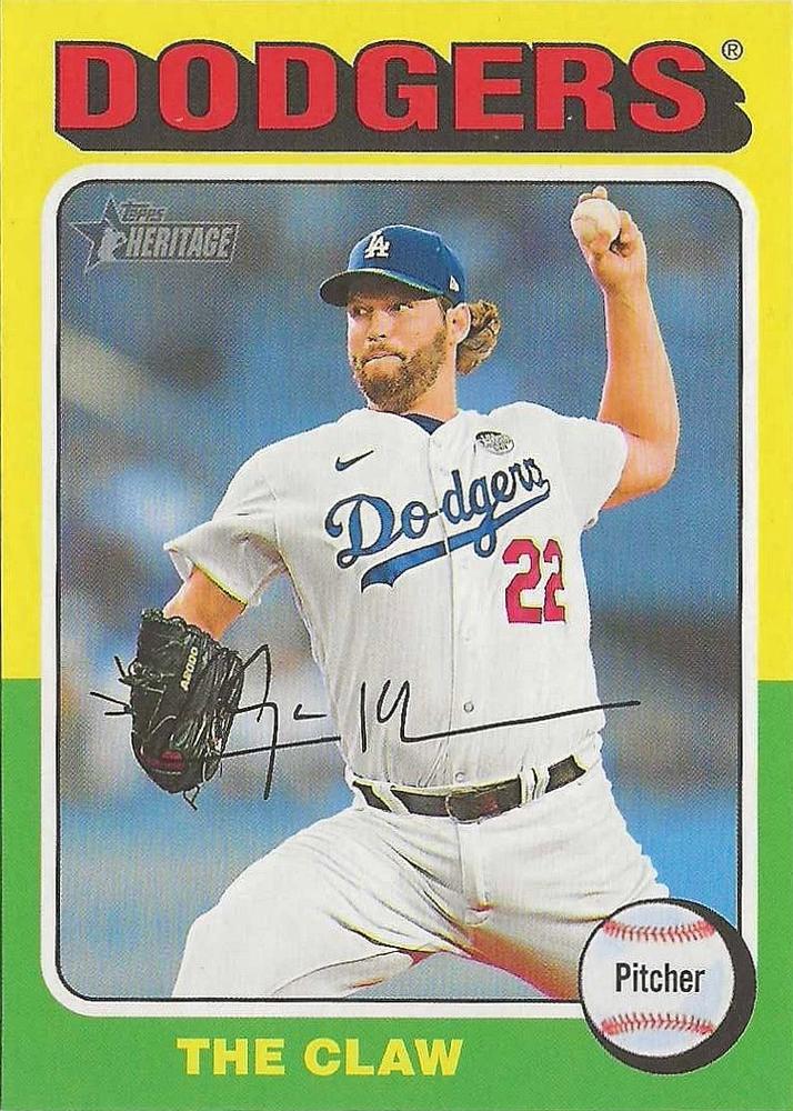 #386c Clayton Kershaw - Los Angeles Dodgers - 2024 Topps Heritage Baseball