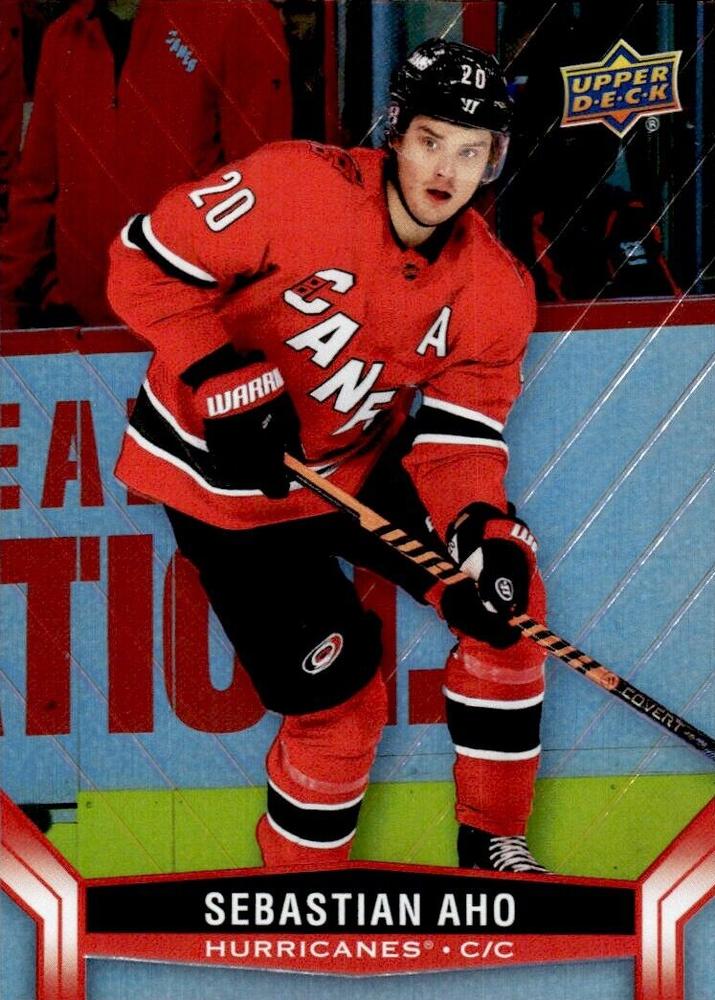 #20 Sebastian Aho - Carolina Hurricanes - 2023-24 Upper Deck Tim Hortons Hockey