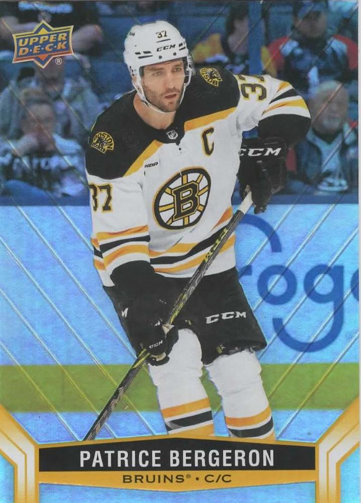 #37 Patrice Bergeron - Boston Bruins - 2023-24 Upper Deck Tim Hortons Hockey