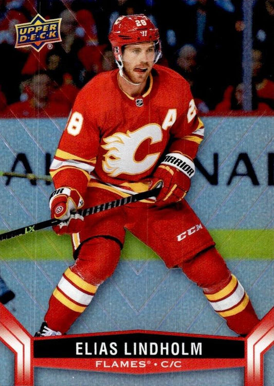 #85 Elias Lindholm - Calgary Flames - 2023-24 Upper Deck Tim Hortons Hockey