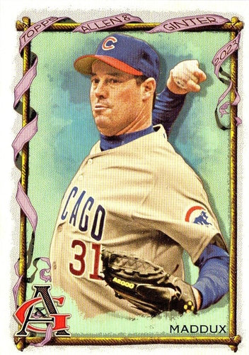 #387 Greg Maddux - Chicago Cubs - 2023 Topps Allen & Ginter Baseball