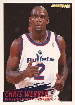 #387 Chris Webber - Washington Bullets - 1994-95 Fleer Basketball