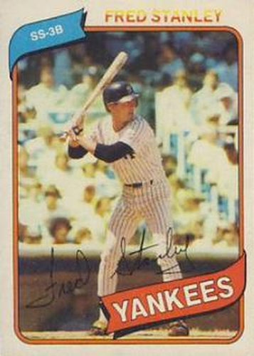 #387a Fred Stanley - New York Yankees - 1980 Topps Baseball