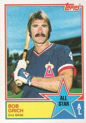 #387 Bob Grich - California Angels - 1983 Topps Baseball