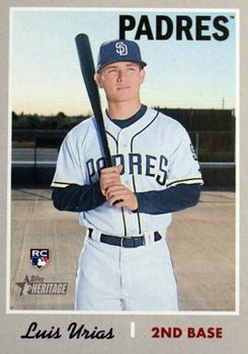 #387b Luis Urias - San Diego Padres - 2019 Topps Heritage Baseball