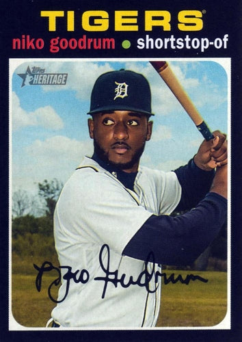 #388 Niko Goodrum - Detroit Tigers - 2020 Topps Heritage Baseball