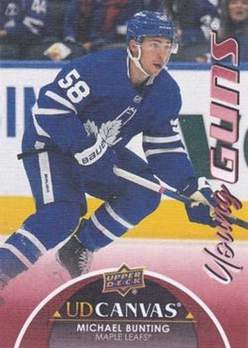 #C388 Michael Bunting - Toronto Maple Leafs - 2021-22 Upper Deck - UD Canvas Hockey