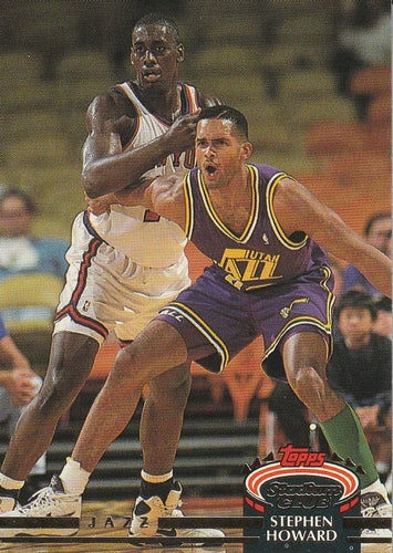 #388 Stephen Howard - Utah Jazz - 1992-93 Stadium Club Basketball