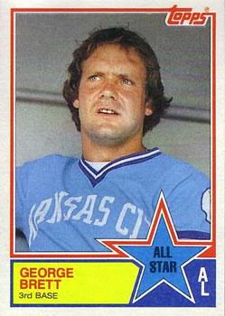 #388 George Brett - Kansas City Royals - 1983 Topps Baseball