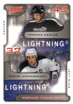 #388 Thomas Ziegler / Dmitry Afanasenkov - Tampa Bay Lightning - 2001-02 Upper Deck Victory Hockey