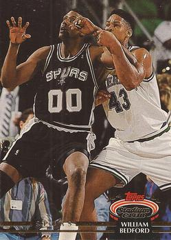 #389 William Bedford - San Antonio Spurs - 1992-93 Stadium Club Basketball