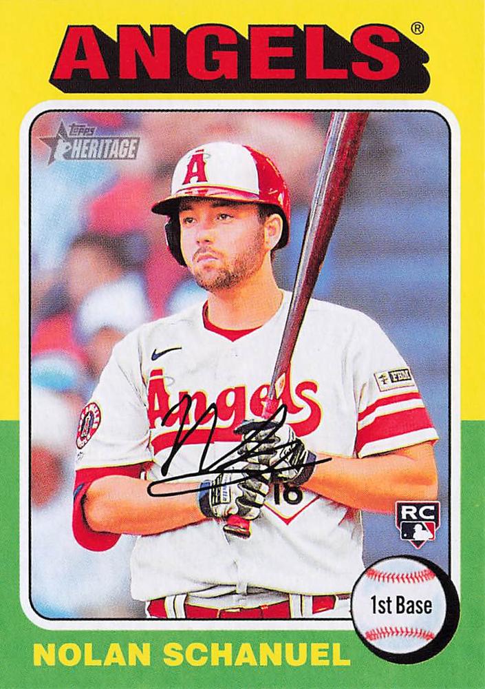 #389 Nolan Schanuel - Los Angeles Angels - 2024 Topps Heritage Baseball