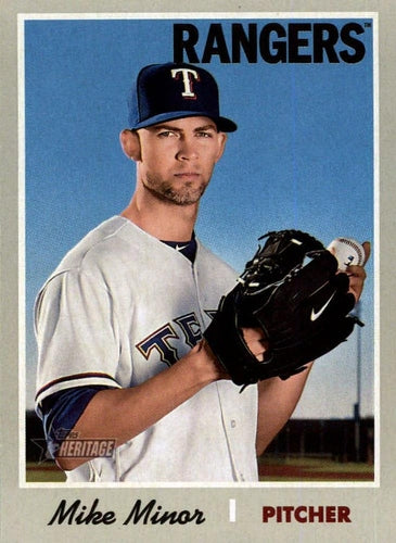 #389 Mike Minor - Texas Rangers - 2019 Topps Heritage Baseball