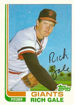 #38T Rich Gale - San Francisco Giants - 1982 Topps Traded Baseball
