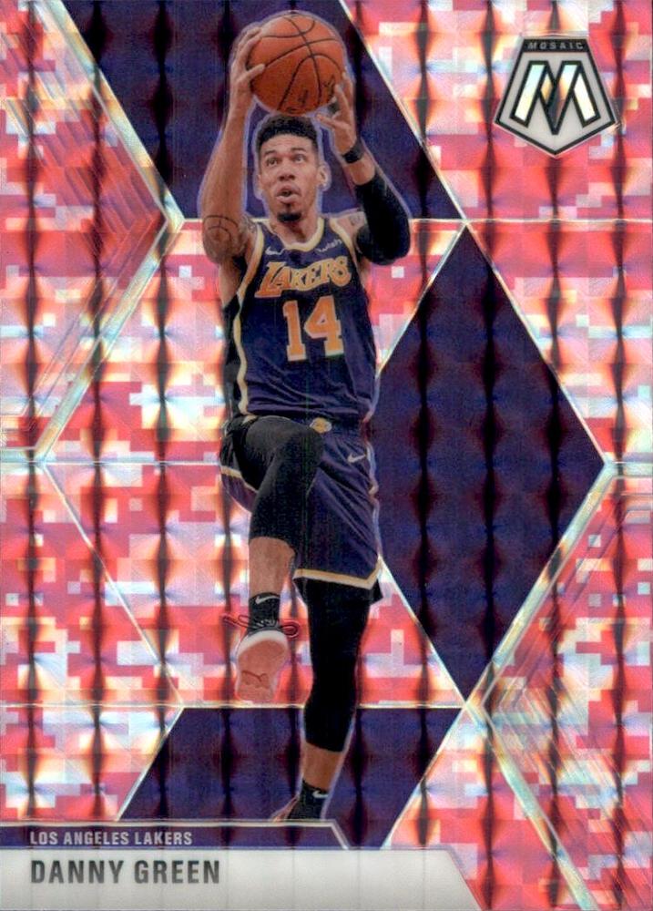 #38 Danny Green - Los Angeles Lakers - 2019-20 Panini Mosaic - Camo Pink Basketball