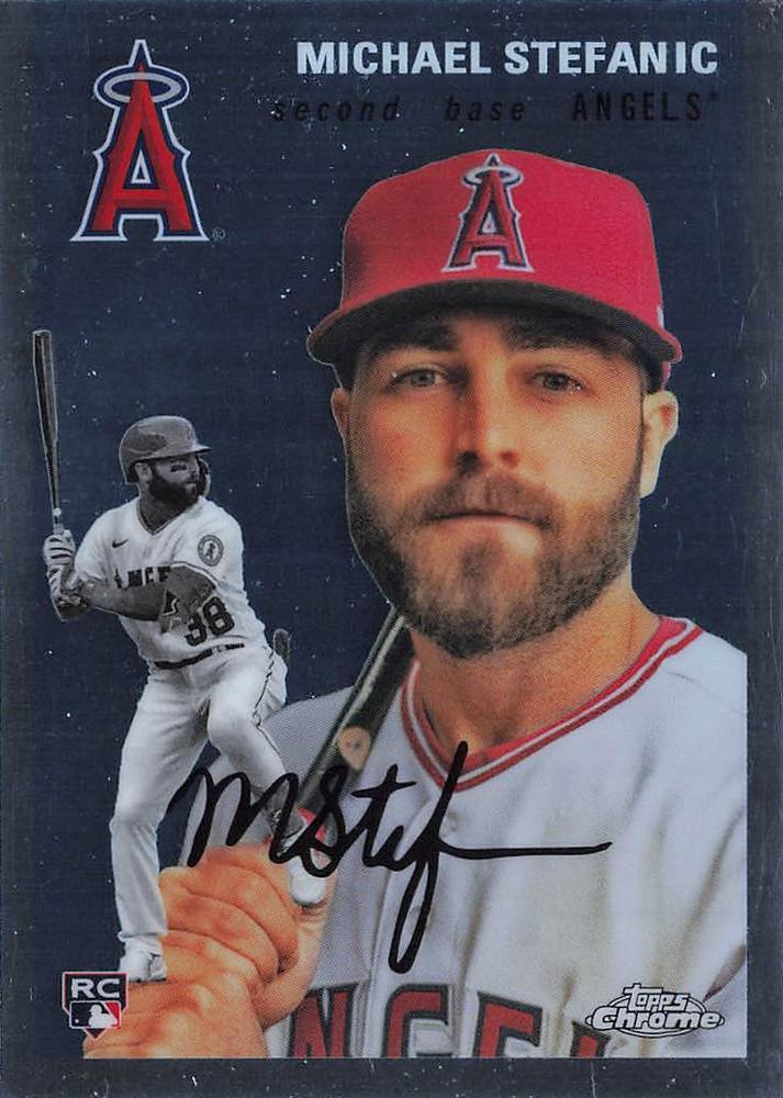 #38 Michael Stefanic - Los Angeles Angels - 2023 Topps Chrome Platinum Anniversary Baseball
