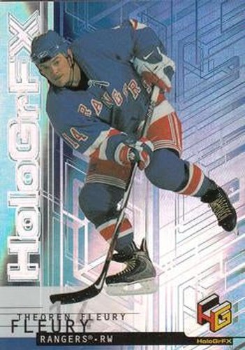 #38 Theoren Fleury - New York Rangers - 1999-00 Upper Deck HoloGrFX Hockey