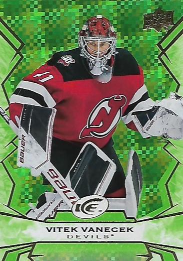 #38 Vitek Vanecek - New Jersey Devils - 2022-23 Upper Deck Ice - Green Hockey
