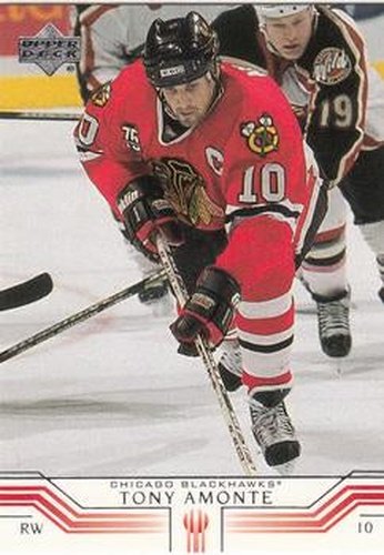 #38 Tony Amonte - Chicago Blackhawks - 2001-02 Upper Deck Hockey