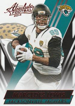 #38 Marcedes Lewis - Jacksonville Jaguars - 2014 Panini Absolute - Red Football