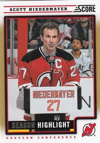 #38 Scott Niedermayer - New Jersey Devils - 2012-13 Score - Gold Rush Hockey