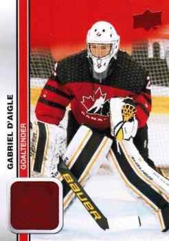 #38 Gabriel D'Aigle - Canada - 2023 Upper Deck Team Canada Juniors - Red Foil Hockey