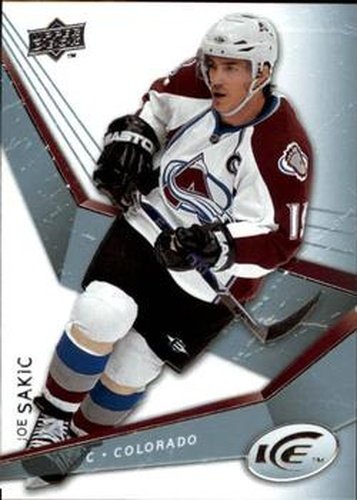 #38 Joe Sakic - Colorado Avalanche - 2008-09 Upper Deck Ice Hockey