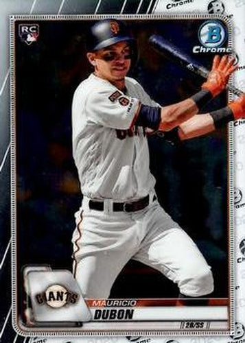#38 Mauricio Dubon - San Francisco Giants - 2020 Bowman Chrome Baseball