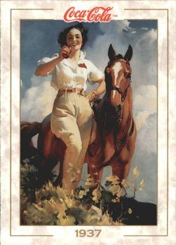 #38 Woman with Horse - 1993 Collect-A-Card Coca-Cola Collection Series 1
