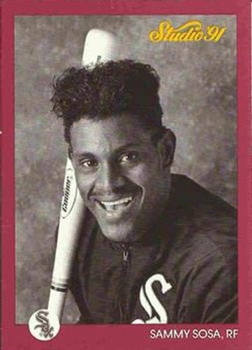 #38 Sammy Sosa - Chicago White Sox - 1991 Studio Baseball
