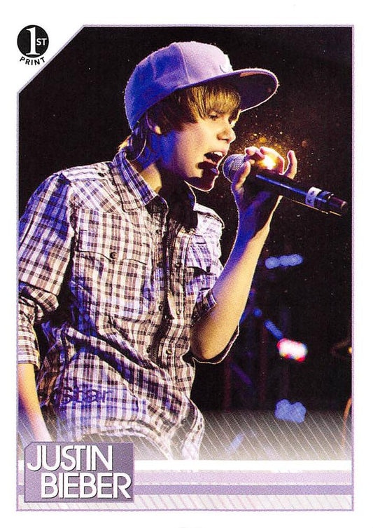 #38 On Valentine's Day 2010, Justin warmed the hea - 2010 Panini Justin Bieber